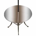 thumbnail image 1 of Round Outdoor Tablecloth with Umbrella Hole and Zipper, Gray Brown Tablecloth with Elastic Waterproof, Modern Gradient Geometric Patio Table Covers for 36" - 44" Picnic Pool Tables, 1 of 9