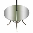thumbnail image 1 of Round Outdoor Tablecloth with Umbrella Hole and Zipper, Gray Green Tablecloth with Elastic Waterproof, Modern Gradient Geometric Patio Table Covers for 55" - 60" Picnic Pool Tables, 1 of 9