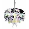 thumbnail image 1 of Round Outdoor Tablecloth With Umbrella Hole And Zipper– Happy Easter Waterproof Patio Table Cover for Party, Picnic, Backyard, 50" Dia. , Easter Bunny Tails Color Plaid, 1 of 8