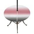 thumbnail image 1 of Round Outdoor Tablecloth with Umbrella Hole and Zipper, Ombre Grey Pink Tablecloth with Elastic Waterproof, Modern Abstract Art Gradient Patio Table Covers for 45" - 54" Picnic Pool Tables, 1 of 9