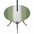 thumbnail image 1 of Round Outdoor Tablecloth with Umbrella Hole and Zipper, Sage Green Striped Fitted Table Cover with Elastic Edge for 45-54 Inch, Green White Ombre Farmhouse Gradient Waterproof Patio Tablecoths, 1 of 9