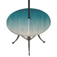thumbnail image 1 of Round Outdoor Tablecloth with Umbrella Hole and Zipper, Teal Blue Ombre Tablecloth with Elastic Waterproof, Contemporary Gradient Abstract Art Patio Table Covers for 36" - 44" Picnic Pool Tables, 1 of 9