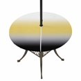 thumbnail image 1 of Round Outdoor Tablecloth with Umbrella Hole and Zipper, Yellow Black Omber Tablecloth with Elastic Waterproof, Modern Gray Gradient Abstract Art Patio Table Covers for 36" - 44" Picnic Pool Tables, 1 of 9
