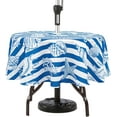 thumbnail image 1 of Round Outdoor Tablecloth with Umbrella Hole Umbrella Tablecloth Patio Tablecloths with Zipper for Courtyards, Terraces, and Beaches 60 in, 1 of 5