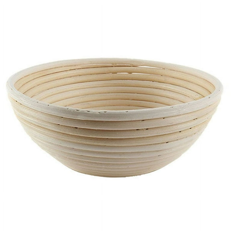 CANDeal 9.85" (25cm) Round Banneton Proofing Basket For 1000g Dough | Rattan Bread Proofing Bowl With Liner