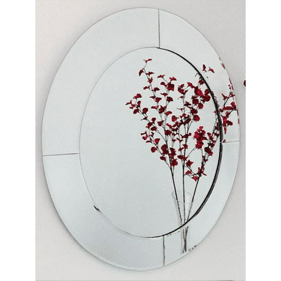 Round Overlay Mirror By Spancraft Glass
