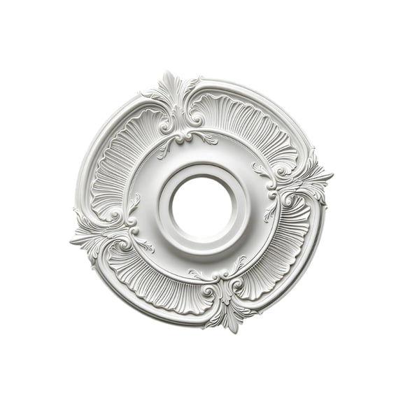 Round PU Ceiling Medallions Decorative Panel Ceiling Light Fixture Medallions Base