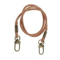 thumbnail image 1 of Round PU Leather Bag Replacement Strap Handbag Purse Handle 61cm Bronze, 1 of 6