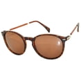 thumbnail image 1 of Round Panto Retro Sunglasses - Leopard Frame / Brown Lens, 1 of 4