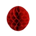 thumbnail image 1 of Round Paper Honeycomb Ball, 10-Inch - Red, 1 of 1