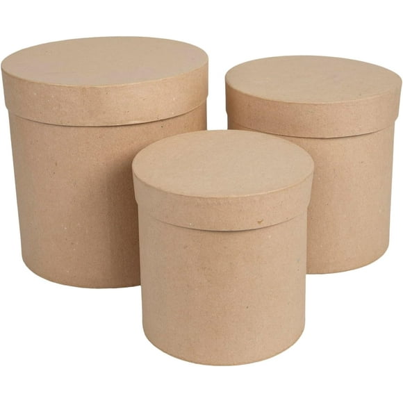 Round Paper Mache Box