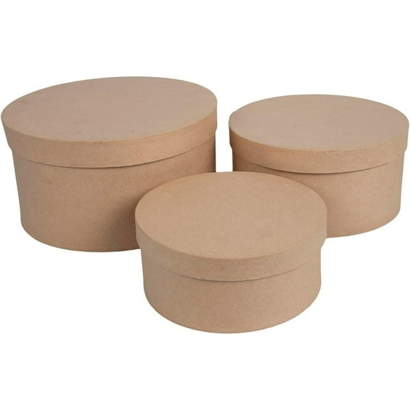 Round Paper Mache Box