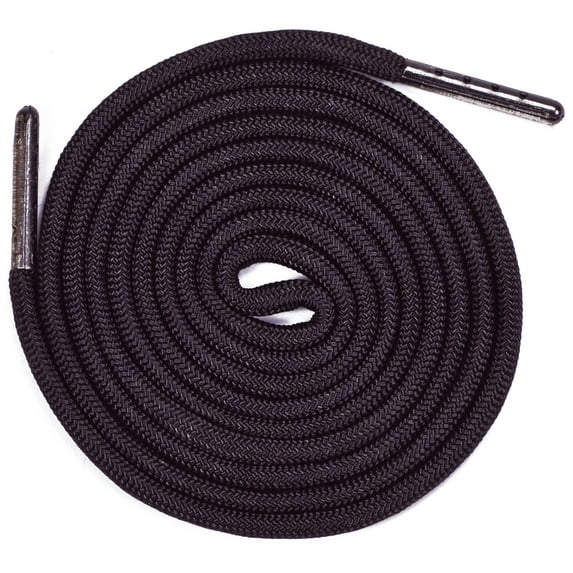 Round Paracord Shoe Laces (1 Pair) - Handmade In the USA - Dark Brown - 46 Inch