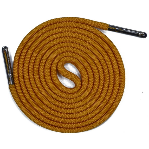 Round Paracord Shoe Laces (1 Pair) - Handmade In the USA - Goldenrod - 106 Inch