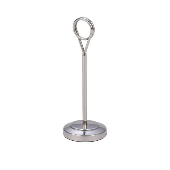 Round Party Supplies Table Number Holder Desktop Decoration Note Clamp Card Holder Paper Stand Photo Clip SILVER 15CM