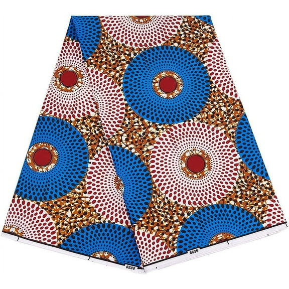 Round Pattern Polyester Fabric for Dress Costumes Decoration Colorful 110cm diy