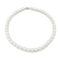 thumbnail image 1 of Round Pearl Necklace For Women Silver White Aaa+ Quality Freshwater Pearl 19.68 Inch Pearl Necklaces Set With Pea Clasp Jewelry Set[Z873], 1 of 1
