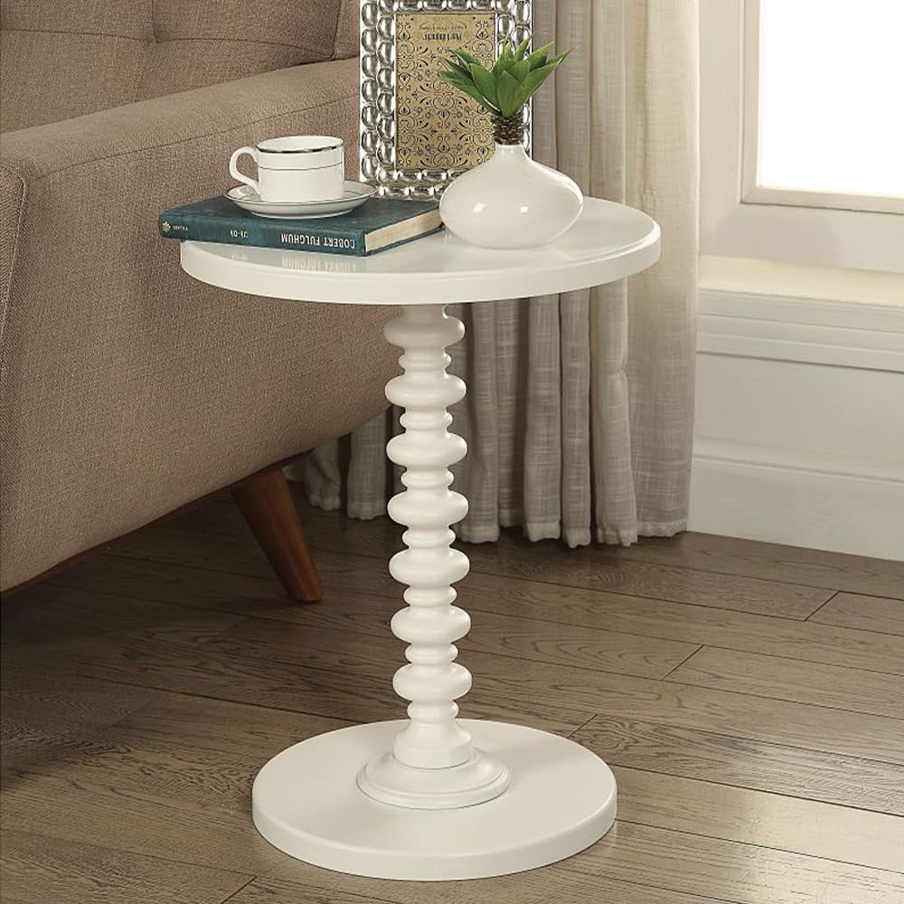 23.62" Modern End Table Round Tempered Glass Coffee Table With Chrome Legs Contemporary Sofa Side Table For Living Room, Dining Room, Tea, Home Décor W/Metal Frame, Silver - View #7