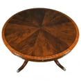 thumbnail image 1 of Round Perimeter Table-Satinwood Banded, 1 of 8