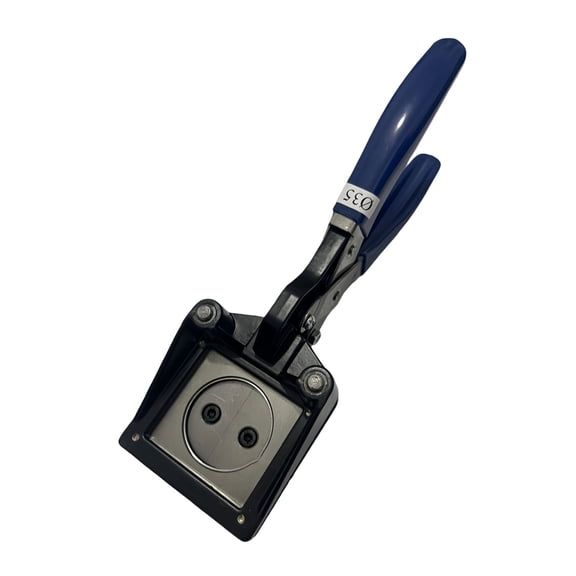 Round Photo Cutter Tool with Metal Construction, Manual Paper Disc Maker for Scrapbooking, Card Making, Business Cards and Handmade Layouts