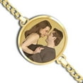 thumbnail image 1 of Round Photo Engrave Bracelet W/ Curb Chain - 14k White Gold - 7 Inch, 1 of 1