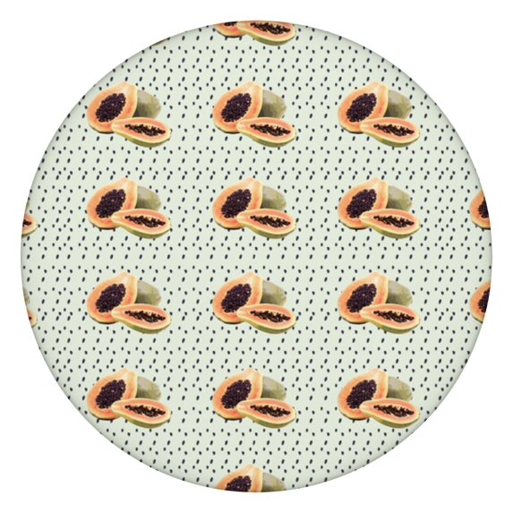 Round Picnic Table Cloth 100% Waterproof & Oil Proof, Elastic Fitted Table Cover for 36"-44" Round Tables, for Dining, Camping, Outdoor
