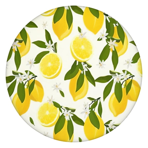 Round Picnic Table Cloth 100% Waterproof & Oil Proof, Elastic Fitted Table Cover for 36"-44" Round Tables, for Dining, Camping, Outdoor
