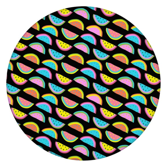 Round Picnic Table Cloth 100% Waterproof & Oil Proof, Elastic Fitted Table Cover for 36"-44" Round Tables, for Dining, Camping, Outdoor