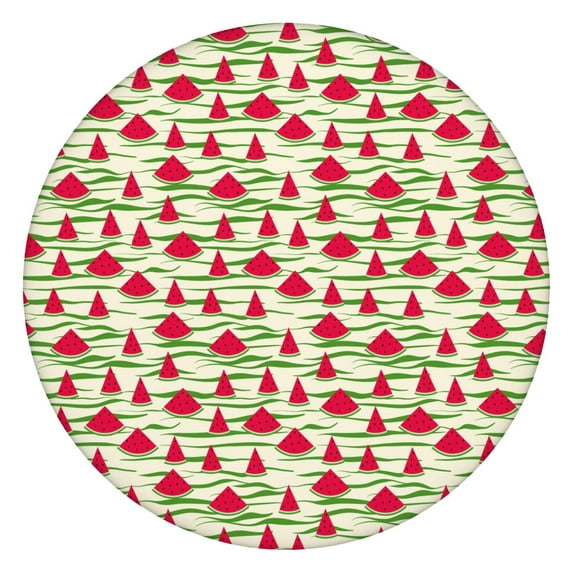 Round Picnic Table Cloth 100% Waterproof & Oil Proof, Elastic Fitted Table Cover for 36"-44" Round Tables, for Dining, Camping, Outdoor