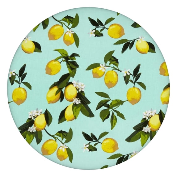 Round Picnic Table Cloth 100% Waterproof & Oil Proof, Elastic Fitted Table Cover for 36"-44" Round Tables, for Dining, Camping, Outdoor