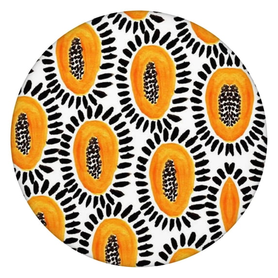Round Picnic Table Cloth 100% Waterproof & Oil Proof, Elastic Fitted Table Cover for 36"-44" Round Tables, for Dining, Camping, Outdoor
