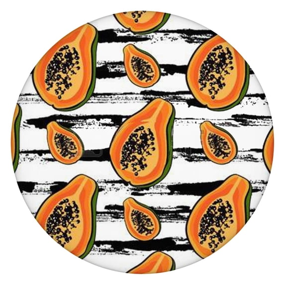 Round Picnic Table Cloth 100% Waterproof & Oil Proof, Elastic Fitted Table Cover for 36"-44" Round Tables, for Dining, Camping, Outdoor
