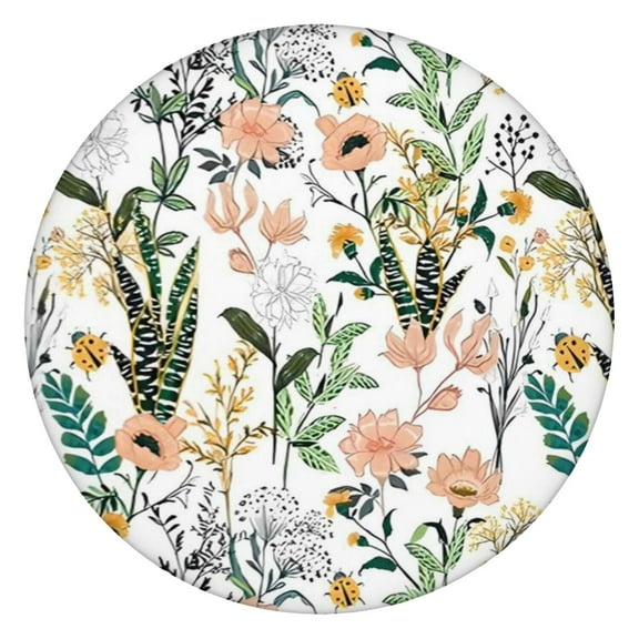 Round Picnic Table Cloth 100% Waterproof & Oil Proof, Elastic Fitted Table Cover for 45"-52" Round Tables, for Dining, Camping, Outdoor