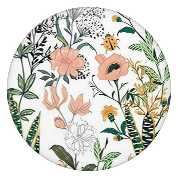 Round Picnic Table Cloth 100% Waterproof & Oil Proof, Elastic Fitted Table Cover for 45"-52" Round Tables, for Dining, Camping, Outdoor