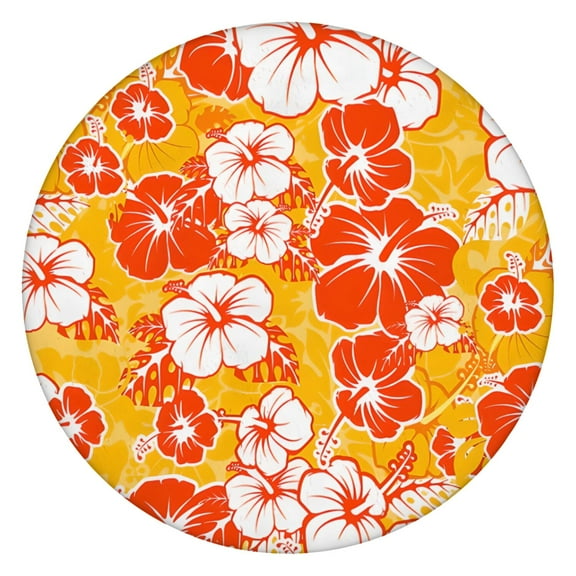 Round Picnic Table Cloth 100% Waterproof & Oil Proof, Elastic Fitted Table Cover for 45"-52" Round Tables, for Dining, Camping, Outdoor