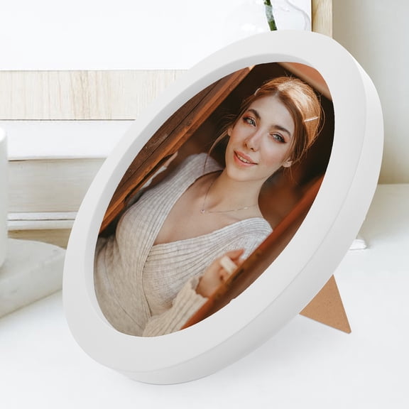 Modern Round Picture Frame for Wall Decor, Stylish Circular Photo Frame, Contemporary Wall Decoration