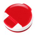 thumbnail image 1 of Round Pill Organizer 4 Compartment Red Small Case for Daily Travel Use, 1 of 7