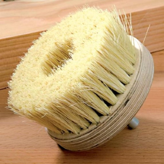 Fiddes Round Pine Brush with Hard‑Wearing Bristles