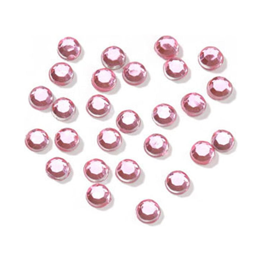 Round Pink Rhinestones 3mm