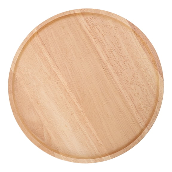 Round Pizza Tray Thick and Sturdy Rubber Wood Fruit Cutting Board for Kitchen Baking Tools for Kitchen Baking Tools