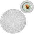 thumbnail image 1 of Round Placemat 15 Inch Washable Wipeable, Hollow Fireworks Design PVC Table Mat, Non Slip Anti Stain Heat Resistant Placemat, for Wedding Dinner Party Home Dining Table Decor, 1 of 4