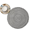 thumbnail image 1 of Round Placemat Boho Braid Edge Woven Round Table Mat 15 inch Circular Braided Border Washable Cotton Polyester Place Mat, 1 of 5