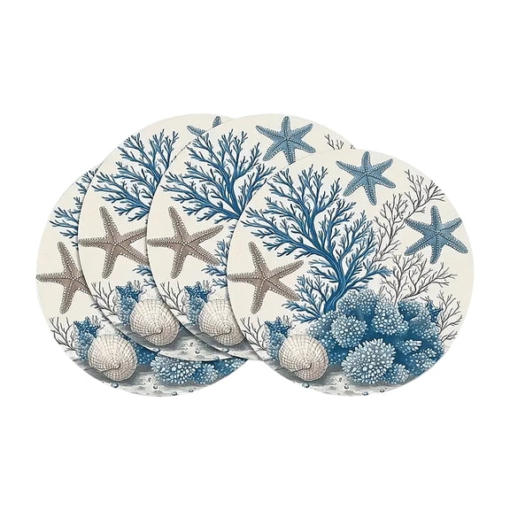 Round Placemat, Easter Themed with Flower and Rabbit Print, Set of 1 Round Tablecloth, Perfect for Easter Dinner, Family Gatherings, Party Table Decor