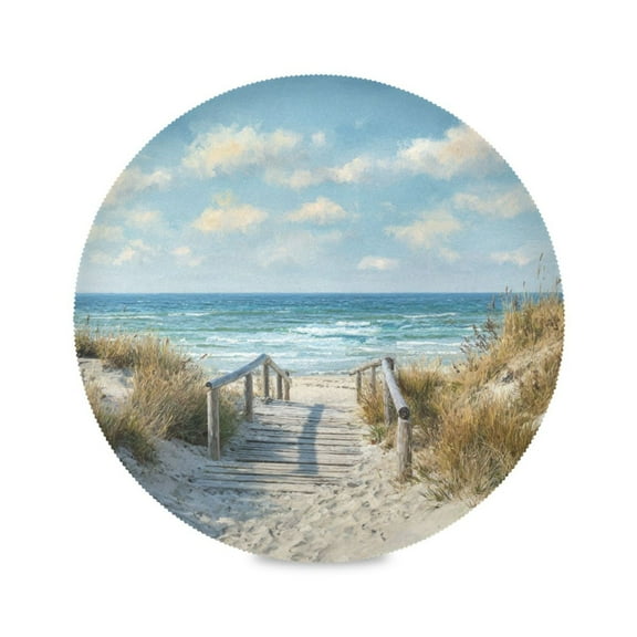 Round Placemat Heat Resistant & Wrinkle-Free Dining Table Decor Placemat For Home & Weddings A Beautiful Sky