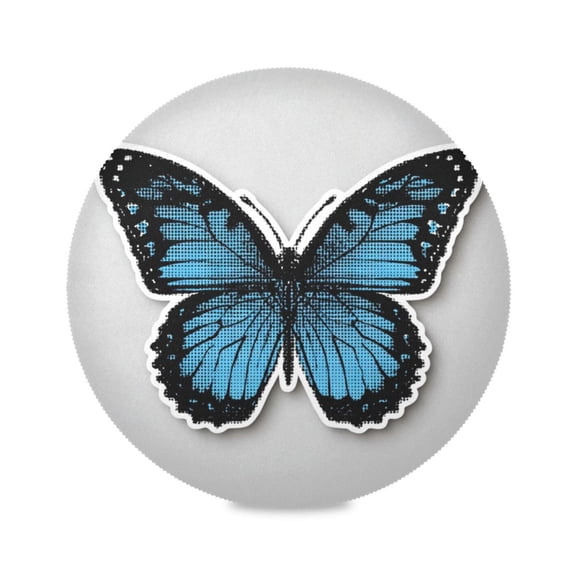 Round Placemat Heat Resistant & Wrinkle-Free Dining Table Decor Placemat For Home & Weddings Flat Design Butterfly