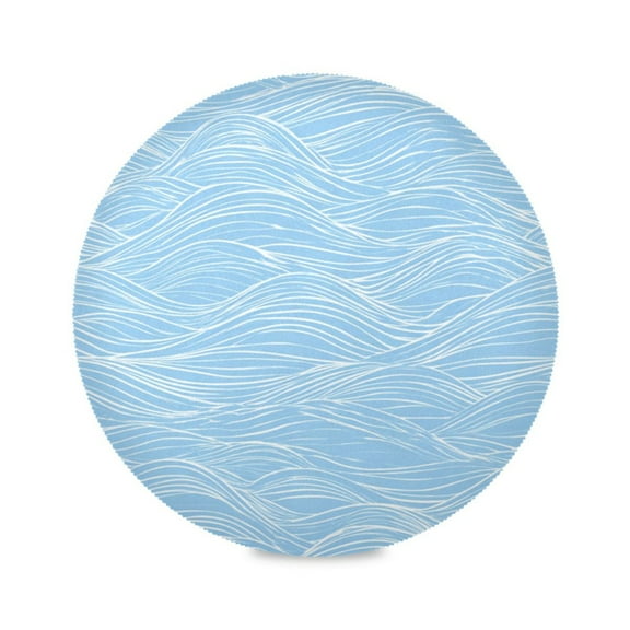 Round Placemat Heat Resistant & Wrinkle-Free Dining Table Decor Placemat For Home & Weddings Seamless Pattern