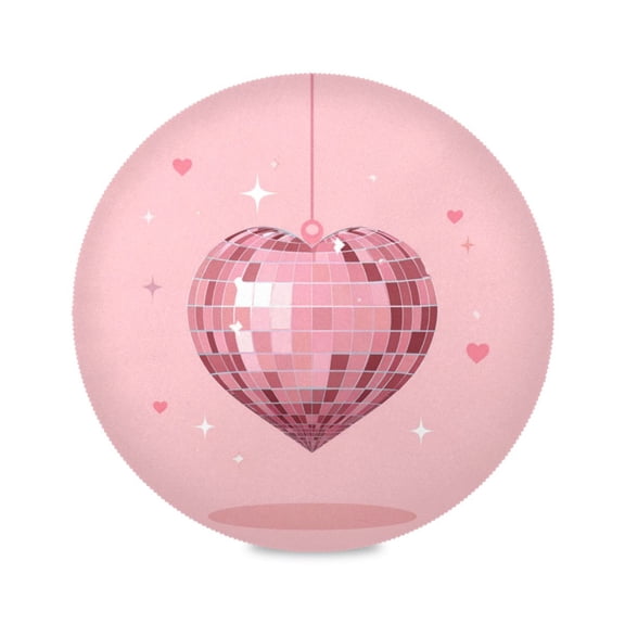Round Placemat Heat Resistant & Wrinkle-Free Dining Table Decor Placemat For Home & Weddings Vector Drawing Of Disco Ball