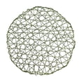 thumbnail image 1 of Round Placemat,Hollow Lightweight Decorative Braided Table Mat for Diningroom Table Surface Protection Wedding Decor,Green, 1 of 6