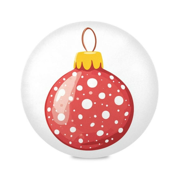 Round Placemat Set 15.4 Inch Diameter Table Mats Heat-Resistant Decorative for Dining Tables Cute Christmas Ornament