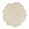 thumbnail image 1 of Round Placemat, Torqee Rose Pattern Pressed Table Mat, Heat Resistant Non-Slip Dining Mat, for Table Setting, Party Use and Wedding Decor, Gold, 1 of 7